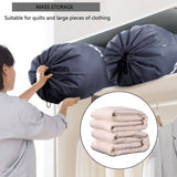 60L Large Foldable Laundry Bag for Travel, with Handles, Gray, 60x80cm