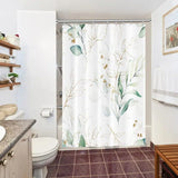 Waterproof Shower Curtain Green Mildew Resistant, 180x180 cm