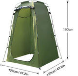 Pop-up Tent Changing Room Foldable Outdoor Camping Shelter with Inner Pocket, 120x120x190 cm, Green