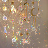 6 inches rainbow refractive prism suncatcher crystal decoration, 15 cm