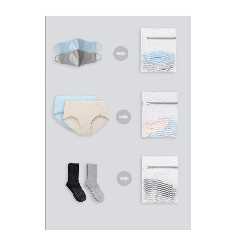 3-pack Laundry Bag for Washing Machine and Dryer, Small, Compatible with Travel Laundry Net