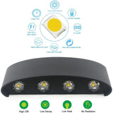 Wall Lamp, LED 8W IP65 Waterproof Aluminum Up Down Light, Warm White