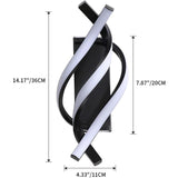 22W LED Wall Light Indoor Modern Metal Wall Lamp 1440LM for Bedroom Corridor Stairs