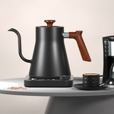 Gooseneck Electric Kettle - 0.9L - With Temperature Control - Stainless Steel 304 - Ultra-Silent - Black