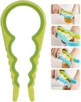 6-in-1 Opener | Multifunctional Opener | Kitchen Helper Opener | Jar | Bottle | Beer | Bag | Caps | Green