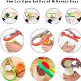 6-in-1 Opener | Multifunctional Opener | Kitchen Helper Opener | Jar | Bottle | Beer | Bag | Caps | Green