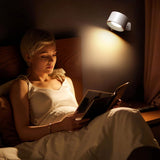 Wireless Rechargeable LED Wall Lamp Indoor White - 3 Colors/3 Brightness Levels - 360° Rotatable