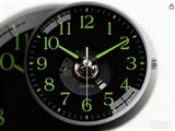 Luminous digital quartz wall clock - 20 cm - Modern minimalist silent clock for living room and bedroom - Stylish wall clock for home use