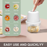 Kitchen Mixer - 400ML Large Capacity - 6 Blades Chopper - USB Rechargeable - Kitchen Must-Have for Home Use