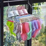 Drying Rack - 36 Stainless Steel Clips - Reinforced No Deformation - Socks and Underwear Drying Rack for Home Laundry Room