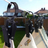 20 Towel clips - Dishcloth hooks - Towel clips - Clips - Buckles - Hooks - Clothes clips - Laundry clips - Clothes clips - Trouser hangers - Boot clips - Sock clips - Black