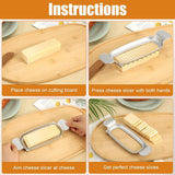 Butter and cheese slicer - 304 stainless steel, multifunctional kitchen tool for cutting butter - Cheese and fruit