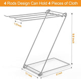 Kitchen Towel Holder, 4-Arm Kitchen Towel Rack for Drying Dishcloths Hand Towels, Foldable Free Standing Hand Towel Holder for Countertop Bathroom Kitchen Organization RV Essentials, 2 Pack