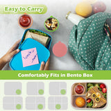 Mini Food Storage Containers - Stainless Steel Snack Box - To Go Set of 6 Dressing Jars 50ml - Sustainable Snack Boxes - Freezer Containers - Lunchbox Seal Cup - Silicone Storage Containers with Lids - Dressing Container - BPA Free - Leakproof - For Snack