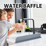 Sink Protection Mat - Countertop Accessories - Silicone Mat for Faucet - Sink - Drying Mat - Against Water - Kitchen Countertop Drying Mat - Kitchen Sink Splash Guard - For the Kitchen Faucet Basin - Reusable - Anti-Splash - Grey