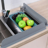 Sink Protection Mat - Countertop Accessories - Silicone Mat for Faucet - Sink - Drying Mat - Against Water - Kitchen Countertop Drying Mat - Kitchen Sink Splash Guard - For the Kitchen Faucet Basin - Reusable - Anti-Splash - Grey