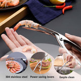 3 Pieces - 5-In-1 Multifunctional Shrimp Knife - Shrimp Peeler - 304 Stainless Steel Shrimp Peeler - Multifunctional - Shrimp Line Knife - Knife for Peeling, Scaling, and Cleaning Seafood and Shrimp, Kitchen Cleaning Tool