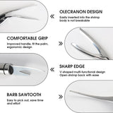 3 Pieces - 5-In-1 Multifunctional Shrimp Knife - Shrimp Peeler - 304 Stainless Steel Shrimp Peeler - Multifunctional - Shrimp Line Knife - Knife for Peeling, Scaling, and Cleaning Seafood and Shrimp, Kitchen Cleaning Tool