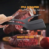 Multifunctional Spatula - 2 Piece - 2 In 1 Spatula/Tongs - Kitchen Tools - Cookware - Kitchen Spatula - Silicone - BBQ / Cooking Accessory - Heat Resistant - Non-Stick - For Flipping Fried Eggs, Pancakes, Bread - Dishwasher Safe
