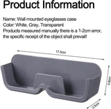 Eyeglass Cases - 3 Pieces - Eyeglass Storage - Storage Organizer - Eyeglass Storage System - Eyeglass Stand - Eyeglass Rack - Holder for Eyeglasses - Wall Mounted Eyeglass Holder - Sunglasses Display - Wall Mount for Hanging Eyeglasses - Self-Adhesive