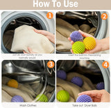 Dryer Balls 9 Pieces - Dryer Balls - Laundry Balls for Dryers - Dryer Balls - Dryer - Fabric Softener - Anti-Wrinkle - Laundry Balls for Washing Machine - Reusable - Reduce Wrinkles and Stickiness - For Cleaning Household Clothes