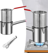 Small Deep Fryer - Deep Fryer - 1.2l - With Kitchen Clip - Oil Saving - Suitable For Gas And Induction - Deep Fryer - Deep Fryer - Household Deep Fryer - Chip Fryer - Small Deep Fryer - Stainless Steel - Durable (Without Lid)