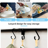 Heat-Resistant Pot Holder - 3 Pieces - Oven Mitt Glove - Anti-Hot Gloves - Microwave Glove - Pot Clips - Kitchen Cooking Gadget - Thicker - Triangle - Kitchen - Kitchen Stuff - For BBQ / Cooking / Baking / Microwave / Grilling