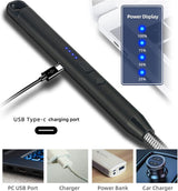 Long Electric Lighter - USB Rechargeable - Kitchen Helpers - USB Electric Stick Lighter - Kitchen BBQ Lighter - For Kitchen, Stove, Camping, Fireworks, Fireplace, Candles, Lighting - Black - 1 Piece