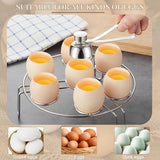 Eggshell Cutter - Stainless Steel - Eggshell Opener - Egg Beheader - Egg Topper - Egg Slicers - Egg Topper - Eggshell Splitters - Egg Pricker - Eggshell Cracker - No Dirty Hands - Opening Raw Eggs - Kitchen Utensils - Gift