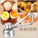 Eggshell Cutter - Stainless Steel - Eggshell Opener - Egg Beheader - Egg Topper - Egg Slicers - Egg Topper - Eggshell Splitters - Egg Pricker - Eggshell Cracker - No Dirty Hands - Opening Raw Eggs - Kitchen Utensils - Gift
