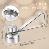 Eggshell Cutter - Stainless Steel - Eggshell Opener - Egg Beheader - Egg Topper - Egg Slicers - Egg Topper - Eggshell Splitters - Egg Pricker - Eggshell Cracker - No Dirty Hands - Opening Raw Eggs - Kitchen Utensils - Gift