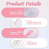 Laundry Bags - 3 Pieces - Laundry Bags With Zipper - Protect Your Laundry And Washing Machine - Laundry Bag - Laundry Nets - Semi-Round Washing Machine Bag - Underwear - Bra - Reusable Mesh Laundry Bag - Delicate Laundry - 17x15 Cm - Pink+Green+Gray