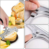 Cheese Slicer - 2-Piece Cheese Slicer Set - Cheese Grater - Cheese Cutter - Cheese Slicer for Young Cheese - Kitchen Accessories - For Block Cheese Butter - Wire Cheese Slicer