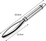 Fish Scraper - 2 Pieces - Fish Scaler Brush - Fish Scale Remover - Scale Scraper - Fish Descaler - Fish Scale Remover - Scraping Removal Tool - Kitchen Utensils - For Cookware, Seafood, Poultry - Silver - Stainless Steel