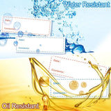 Writable Freezer Labels - 2x 150 Stickers - Label Stickers - Freezer Labels - Each 7.5 X 2.5cm - On a Roll Labels - Shelf Life Labels - Planner Stickers - Freezer Containers - For Containers/Boxes/Bags - White - Waterproof & Oil Resistant
