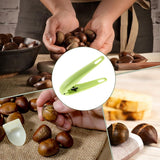 Chestnut Clip - Walnut Clip - Dried Fruit Opener - Chestnut Tools - Chestnut Slicer - Marontlong Tongs - Nutcracker Bowl - Hazelnut Opener - Household - Nut Shelling Tools - Multi-Functional - Kitchen Utensils - Green