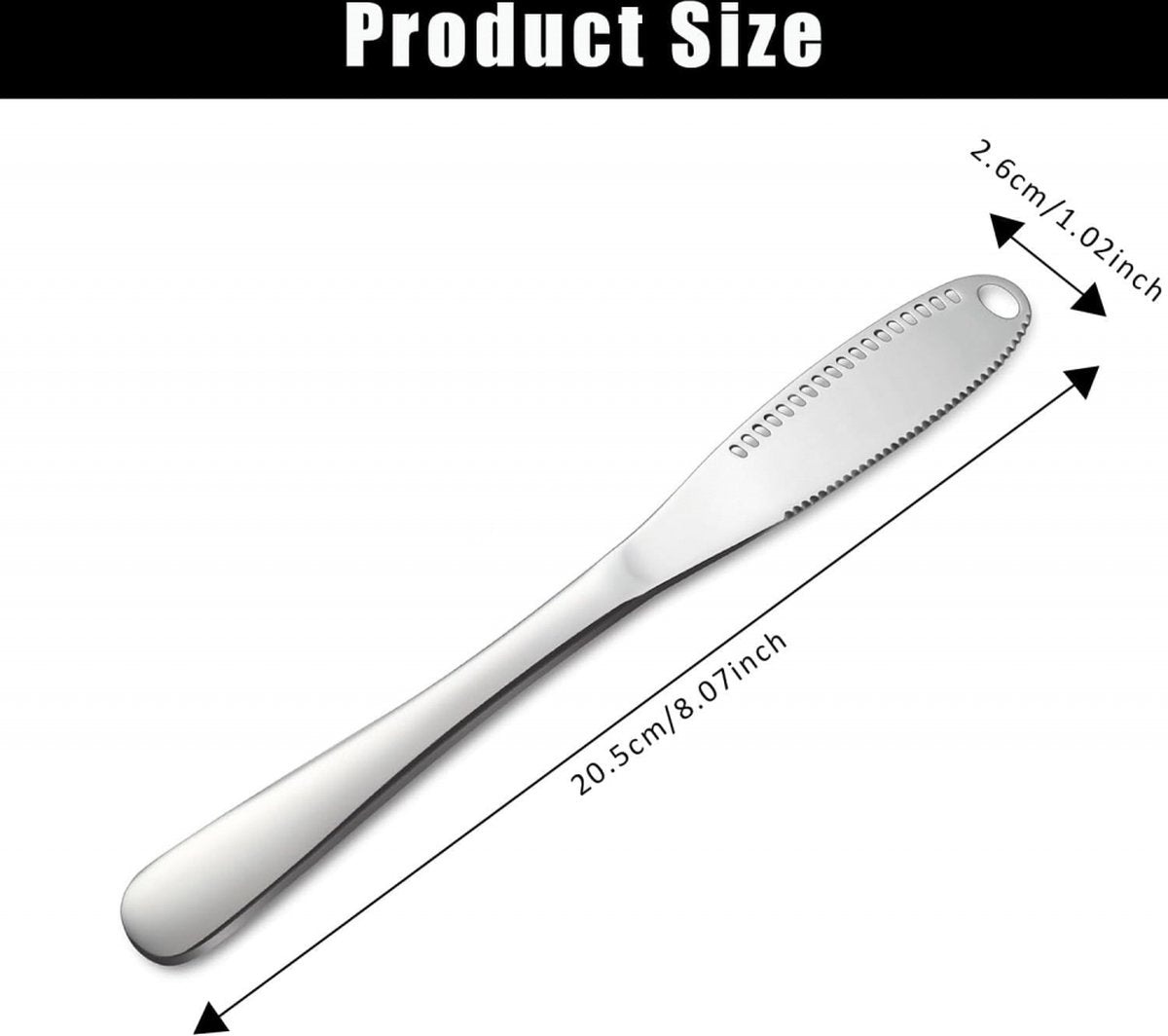 Butter Knives - 2 Pieces - Butter Knife - Spreading Knives - Small Spreading Knives - Tapas Knives - Dessert Knives - Stainless Steel - Butter - Knife - Kitchen Utensils - For Butter, Cheese, Jam, Cream - Silver