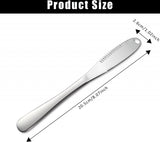 Butter Knives - 2 Pieces - Butter Knife - Spreading Knives - Small Spreading Knives - Tapas Knives - Dessert Knives - Stainless Steel - Butter - Knife - Kitchen Utensils - For Butter, Cheese, Jam, Cream - Silver