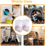 Laundry Bags 2 Pieces - Laundry Bags - Laundry Nets - Laundry Bags with Zippers - Protect Your Laundry and Washing Machine - 50x40x10 Cm - Large Laundry Net - Mesh Laundry Bags with Zippers - Reusable Laundry Bag with Handle - For Home, Dormitory, Hotel,