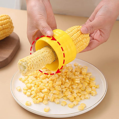 Stripper - 2 Pieces - Corn Peeler - Corn Stripper - Corn Stripping Tool - Corn Stripper - Quality Corn Peeler - Household Accessories - Kitchen Accessories - Kitchen Gadget - Household Kitchen Tool - Yellow