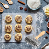 Dough cutter - Grid roller - Grid cutter - Stainless steel dough cutter - Dough roller with grid - Grid cutter for rolling pins - Dough knife grid - roller cutter - rolling pin - kitchen utensils - for cookies, bread, cake, pizza and pie