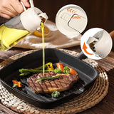 2-in-1 - Oil spray bottle - olive oil dispenser bottle - 470 ml - Olive oil sprayer - oil container - oil bottle - oil spray bottle - oil dispenser - oil atomizer - glass oil spray - kitchen utensil - spray and pour - for kitchen, BBQ, barbecue - white