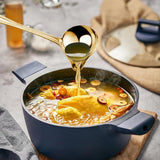 2 pieces - Gravy ladle - Spoon - Spoon with spout - Kitchen sauce ladle - Sauce ladle - Stirring spoon - Soup ladle - Ladle set - Cooking spoon - Serving spoon - Soup ladle - Oil and fat separator - Stainless steel kitchen spoons - for soup, sauce and spi