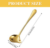 2 pieces - Gravy ladle - Spoon - Spoon with spout - Kitchen sauce ladle - Sauce ladle - Stirring spoon - Soup ladle - Ladle set - Cooking spoon - Serving spoon - Soup ladle - Oil and fat separator - Stainless steel kitchen spoons - for soup, sauce and spi