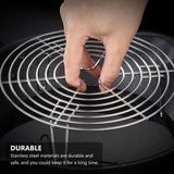 Stainless Steel Steamer Rack - 2 Pieces - Oven Rack - Round Steamer Rack - 7 cm high - Microwave Rack - Cooking Utensils - Steamer Basket - Kitchen Trivet - Dumpling cooking rack - steamer rack - for pressure cookers and air fryers - 16 x 16 x 7 cm