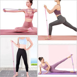 Fitness Elastic Bands - 2 Pieces - Figure 8 Resistance Bands - Resistance Power Band Tube - Fitness Bands - Yoga Resistance Band - Stretch Fitness Band - Resistance Cable - Pull Rope - Chest, Arm and Shoulder Stretch Bands - for Home Training, Strength Tr