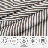 Kitchen Apron - 2 Pieces - Professional Cooking Apron - for Ladies and Gentlemen - Catering Apron - Easily Adjustable - BBQ Apron - Pottery Apron - Cooking Kitchen Aprons - kitchen cooking aprons - soft chef apron with 2 pockets - black/brown stripes