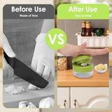 2 Pieces Garlic Press - Garlic Chopper - Garlic Press - Suitable for Garlic - Manual Garlic Press - Kitchen Gadget Press - Garlic Presses - Storage Container - Ginger Press - Stainless Steel Knife Cutter - Crusher - For Home and Camping
