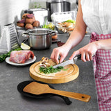 2 pieces - Spoon holder - Spoon rest - Spoon mat - Kitchen spoon holder - Kitchen utensil holder - Kitchen utensils - multifunctional spoon holder - for storing spatulas, ladles and cutlery - for kitchen, home, dining room - 20*10 cm - black