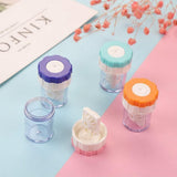 Lens case - 10 pieces - Contact lens holder - lens cleaning container - portable contact lens cleaner - contact lens cleaner - contact lens container cleaner - contact lens case - plastic - Manual contact lens cleaner - Travel storage set